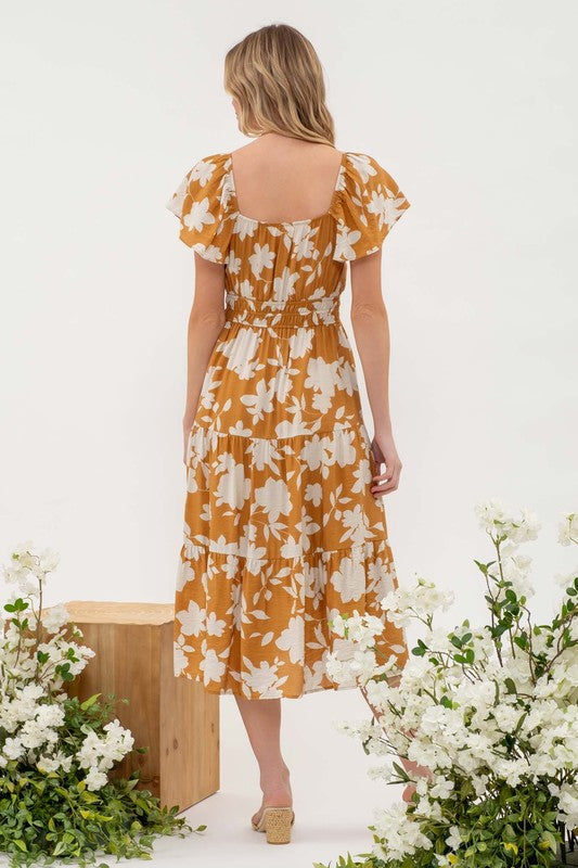 Marigold Lace Midi