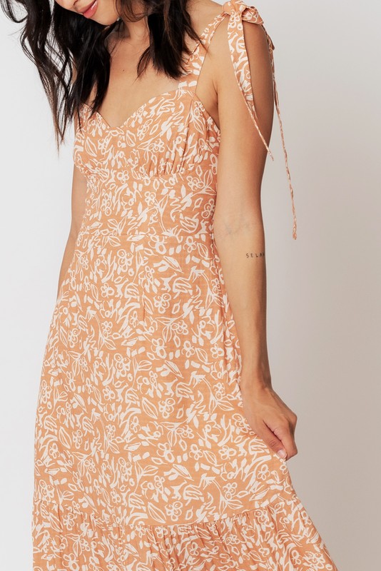 Hibiscus Resort Black A-Line Dress with Cap Sleeves main image 0
