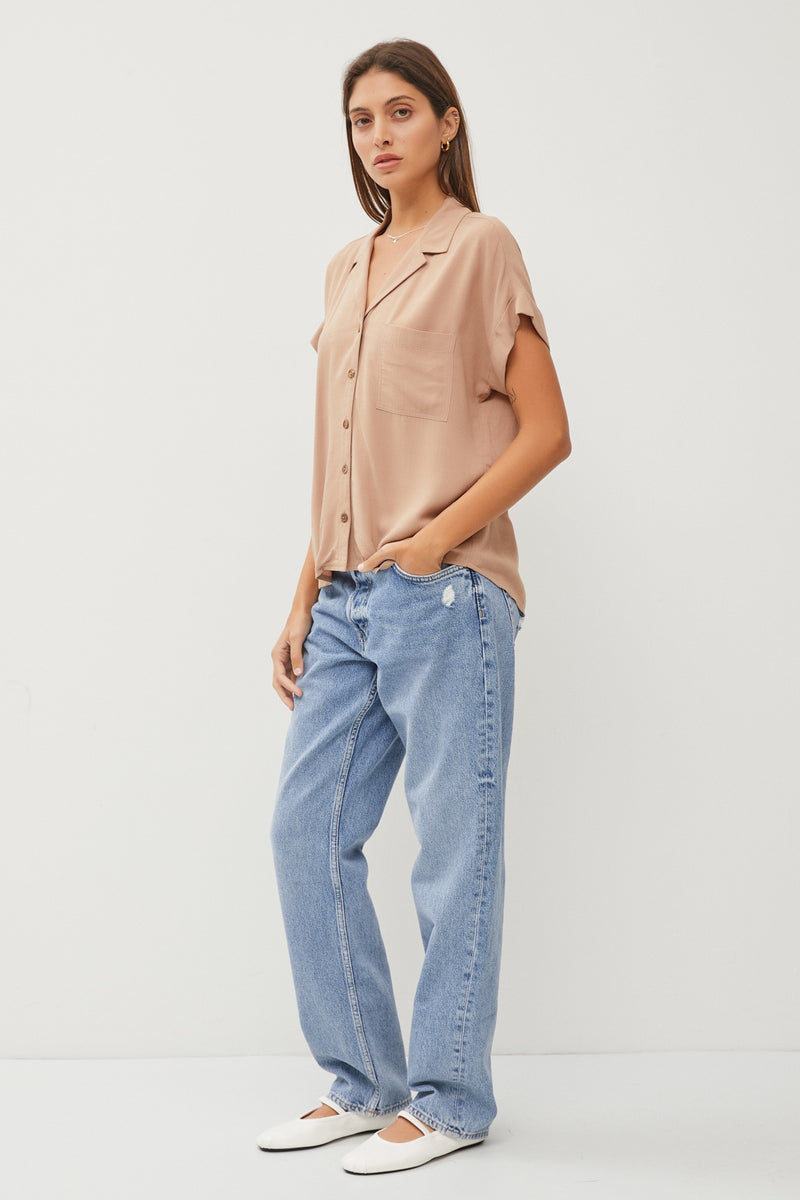 Lani™ | Elegant Tailored Button-Down Blouse main image 0