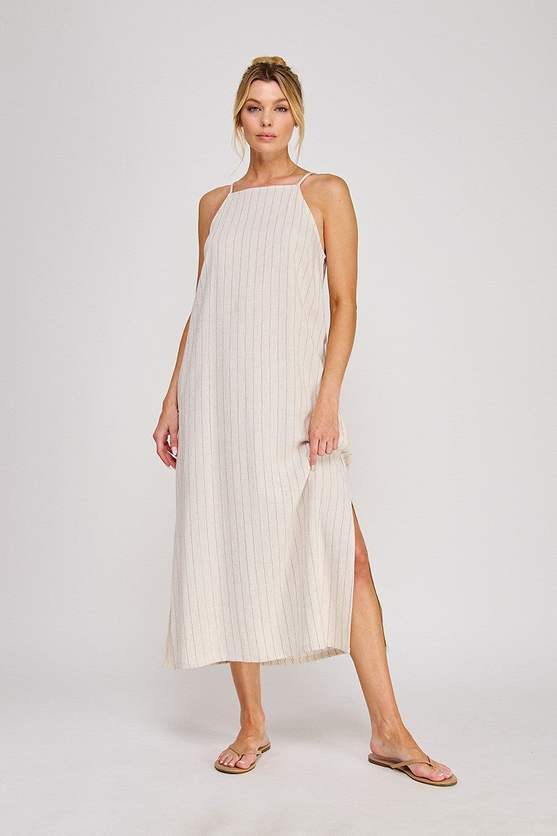 pinstripe maxi dress The Sorrel Pinstripe Maxi Dress – Boho Lifestyle