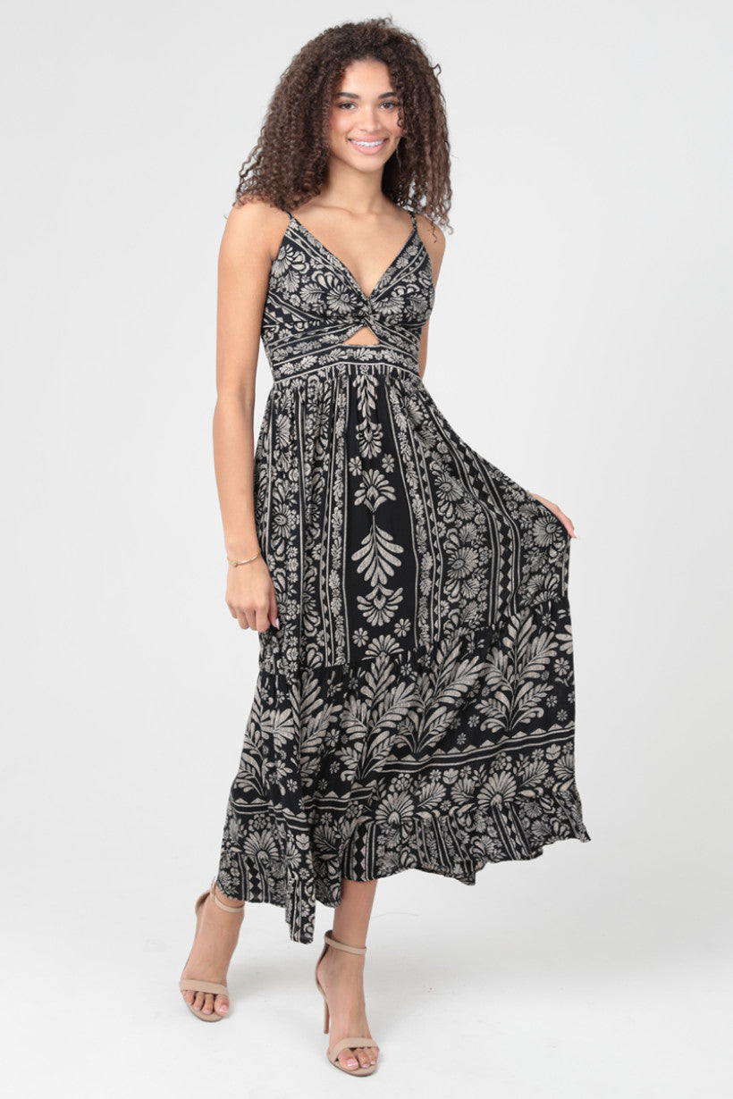 slimming maxi dress Peekaboo Tiered Maxi Dress – Boho Lifestyle