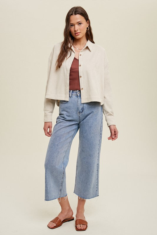 Dakota Crop Shacket – Boho Lifestyle